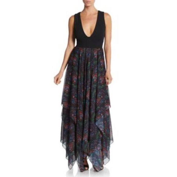 Alice + Olivia Cait Handkerchief Dress NWT Sz. 2 - Picture 1 of 10